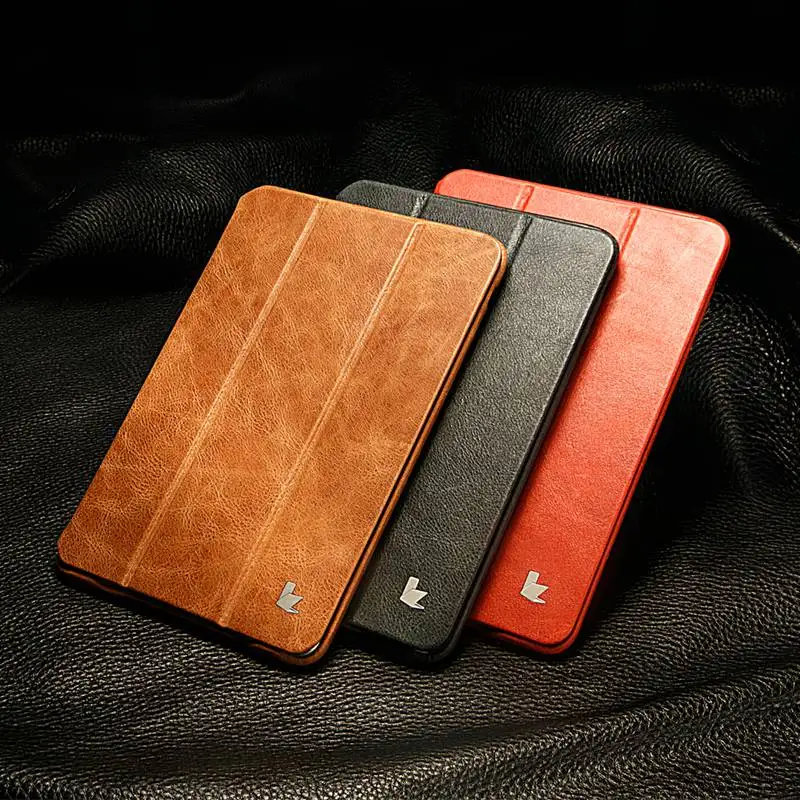 Jisoncase Чехол из натуральной кожи для iPad mini 1 2 3 складной чехол книжка Авто