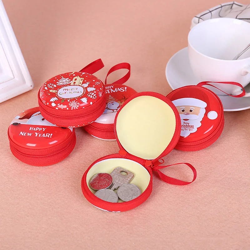 Mini Tin Box Small Storage Cans Baroque for Kid Packing Xmas Candy Christmas Decoration Coin Earrings Headphones Gift | Дом и сад