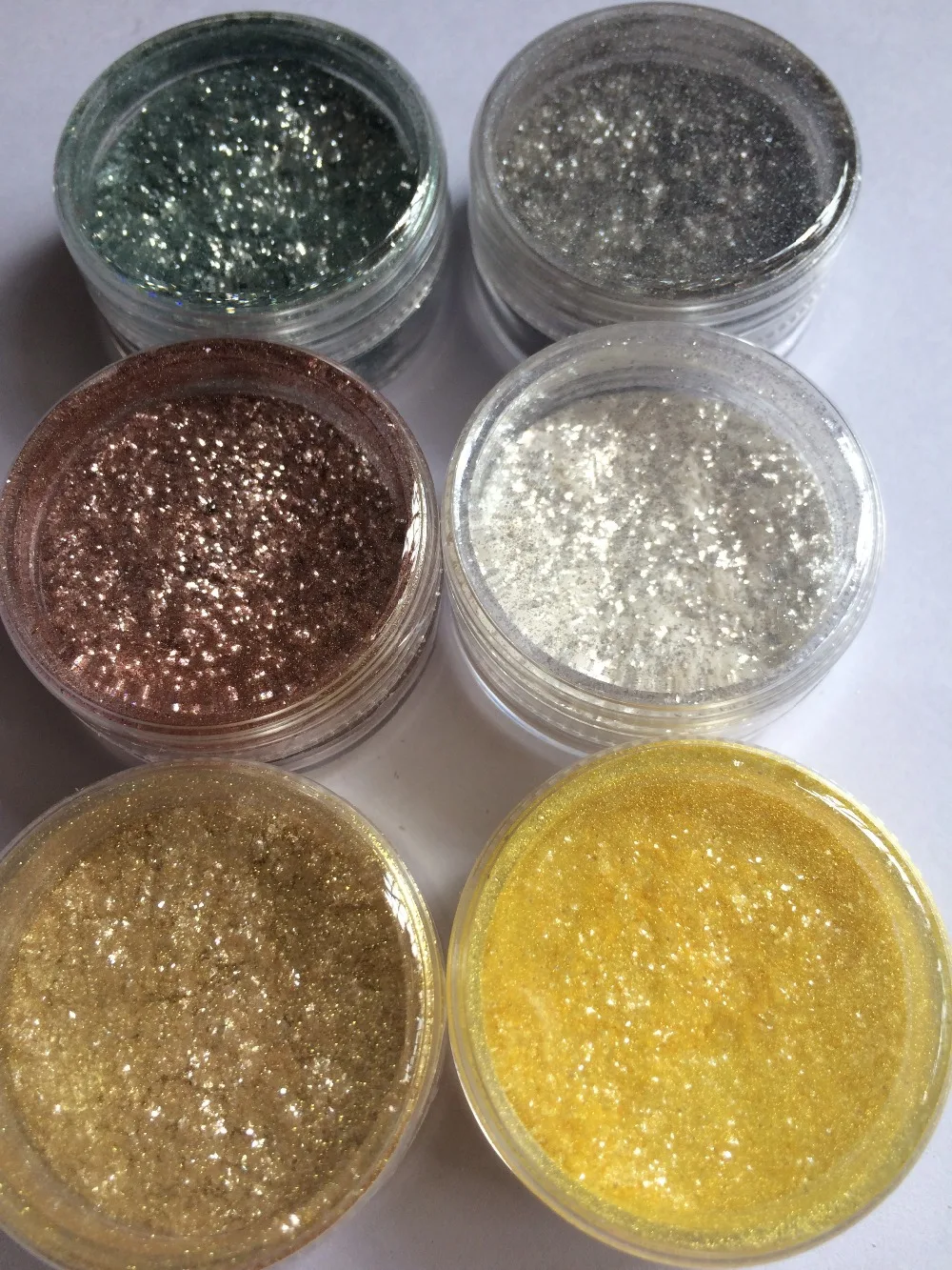 Смешанный 6 цветных пигментных порошков для ногтей|powder powder|powder colorpowder mix |