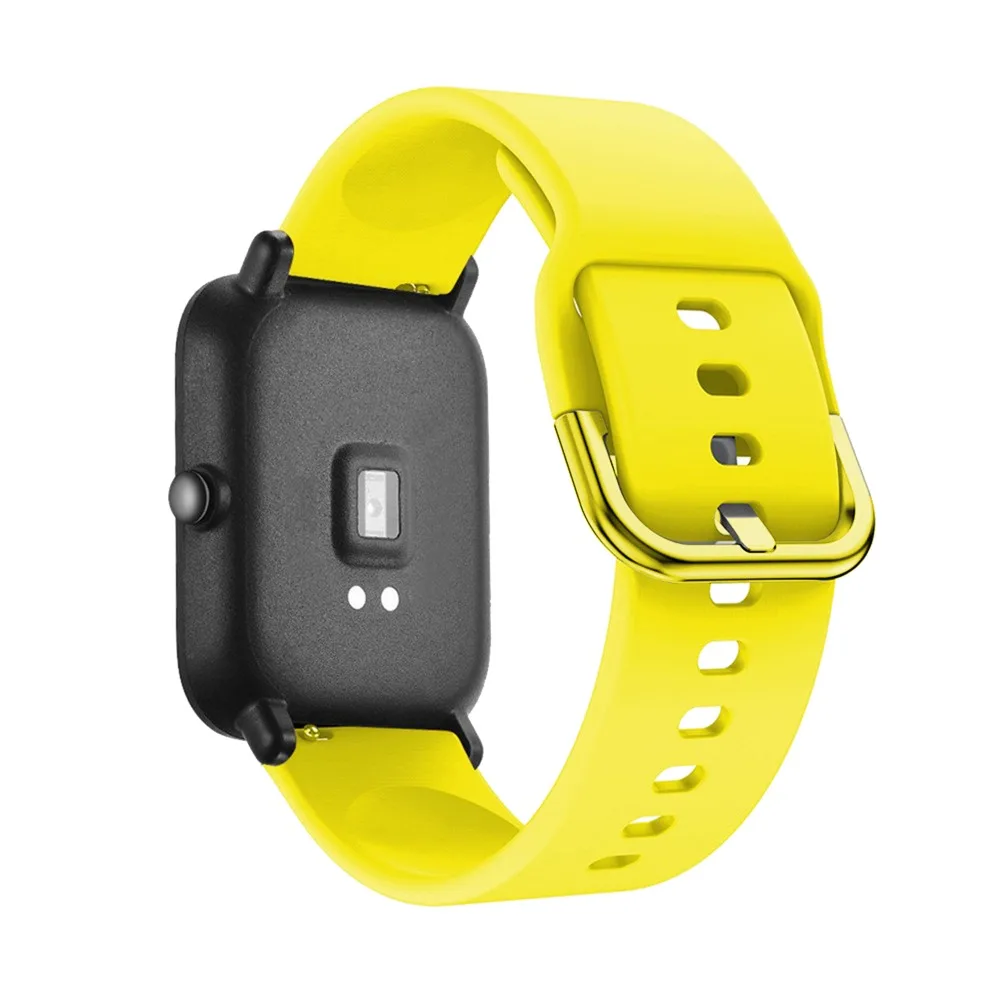 Высококачественные силиконовые сменные наручные часы ремешок для Xiaomi Huami Amazfit Bip Lite браслет для Garmin Forunner 645/245