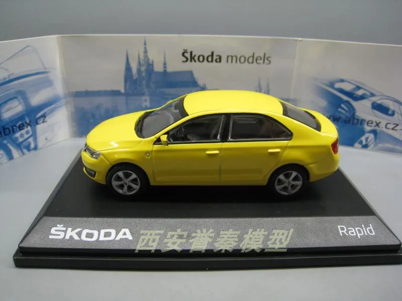 ABREX 1:43 S KODA RAPLD сплав модель автомобиля литья под давлением металлические игрушки подарок на день рождения для детей мальчик