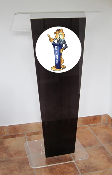 

Black special graduation ceremony can take LOGO special acrylic podium rostrum church pulpit designs