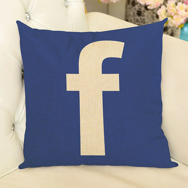 Современное предприятие логотип хлопка белье украсить талии Подушки Детские