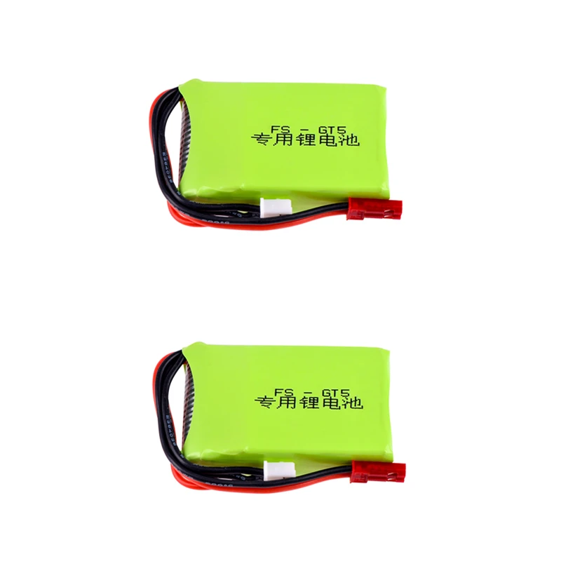 2 шт. 7 4 В 1500 мАч 2S RC Lipo аккумулятор подходит для Flysky FS-GT5 4G 6-канальный передатчик