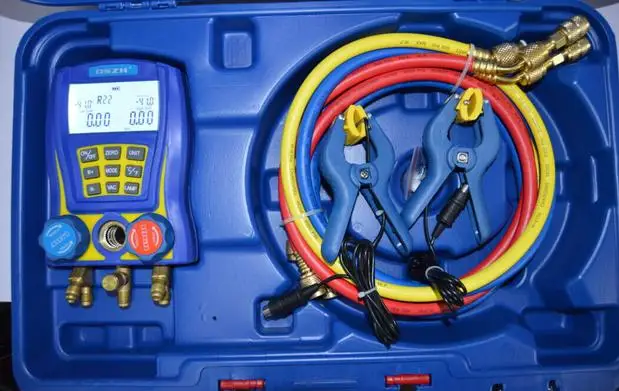 Электронный измеритель фтора цифровой дисплей охлаждения датчик коллекторов