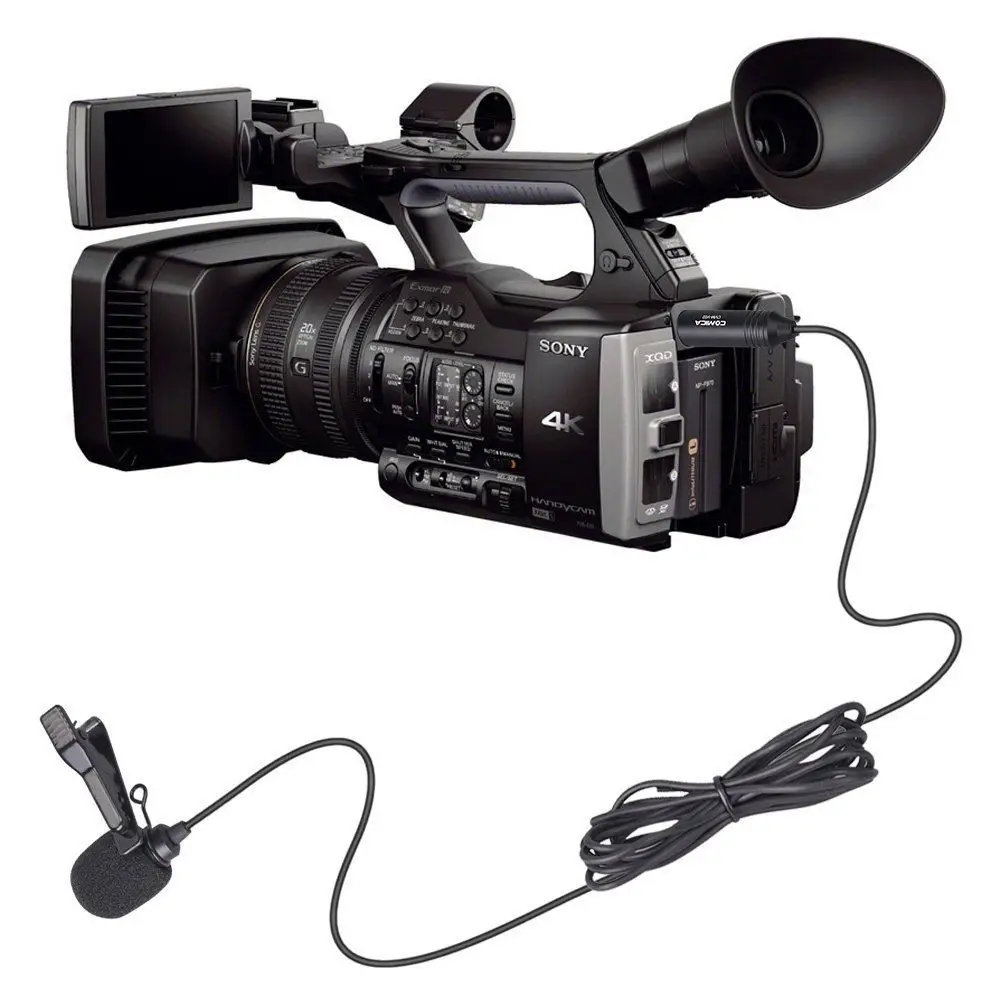 Всенаправленный петличный микрофон с фантомным питанием XLR для Canon и