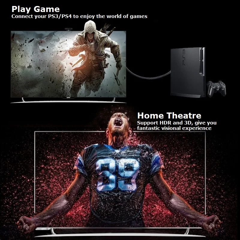4K 60 Гц HDMI совместимый кабель 2 0 3D 1 М 5 м 3 10 15 20 для HDR TV LCD PS3 PS4 STB проектор компьютера