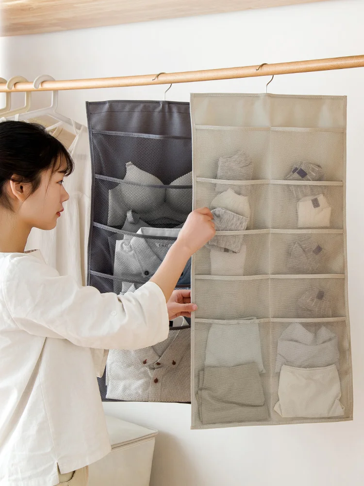 Wardrobe Underwear Socks Storage Bag Hanging Wall Dormitory Fabric | Дом и сад