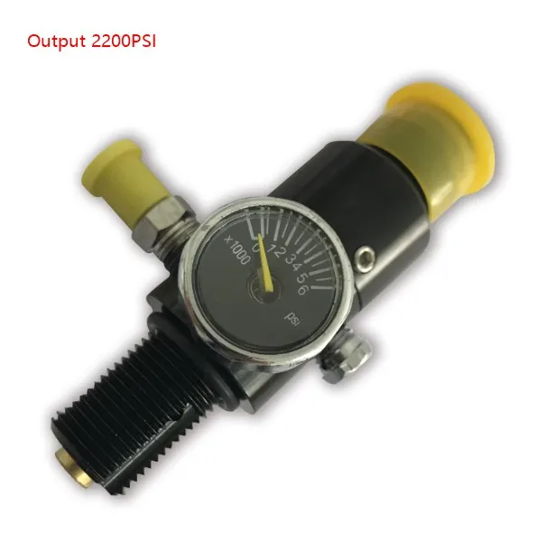 Белый AC961 PCP регулятор Пейнтбол страйкбол HPA бак Регулятор клапан M18* 1,5 резьба 4500psi 1500psi/1800psi/2200psi Выходное давление - Цвет: Белый