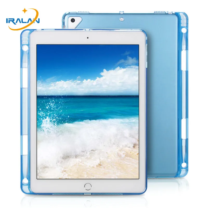 Чехол для Apple iPad 2018 9 7 TPU мягкий прозрачный противоударный чехол с держателем