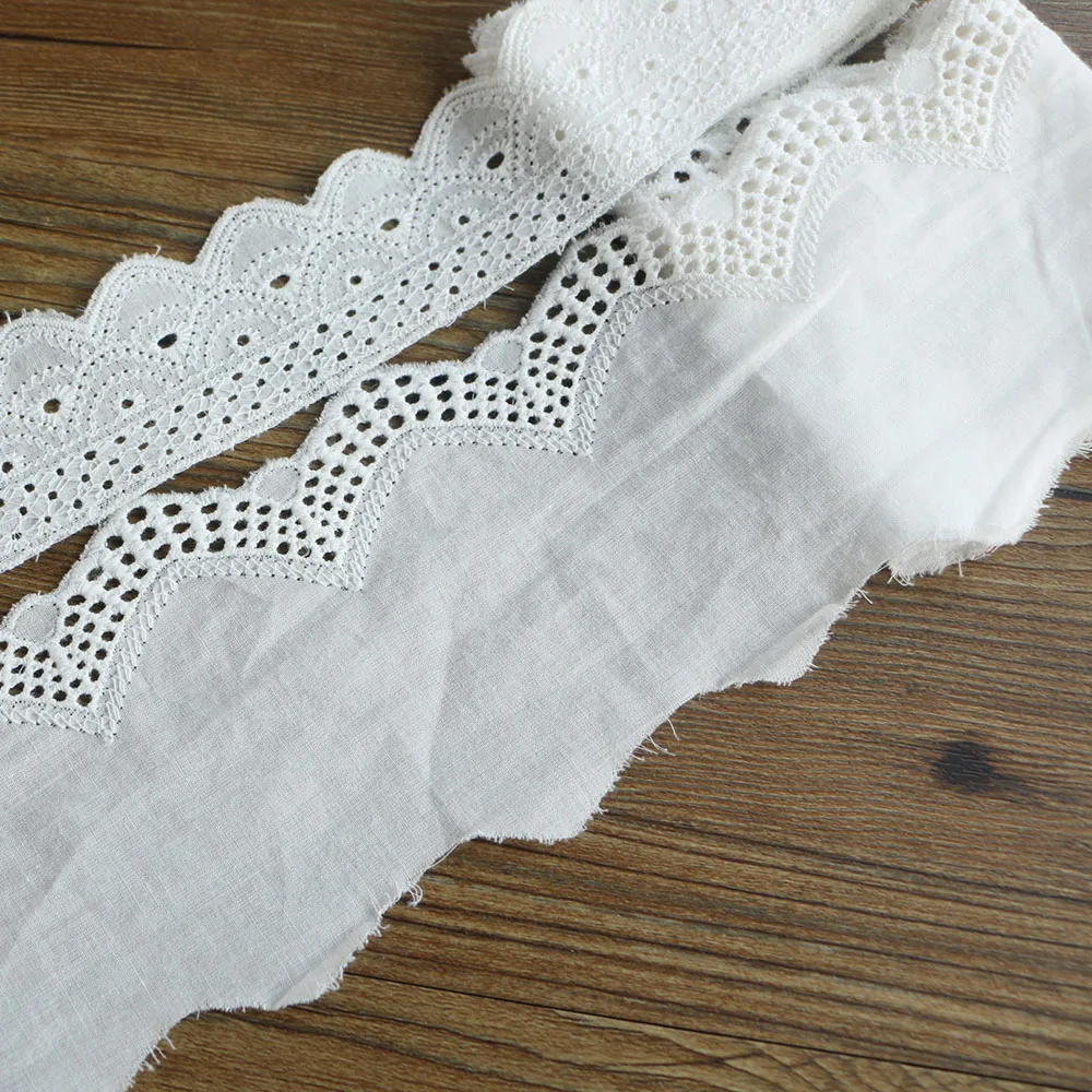 Cotton Lace Ribbon White 5Yards DIY Handmade Wedding Party Craft Gift Packing Patchwork Crocheted | Дом и сад