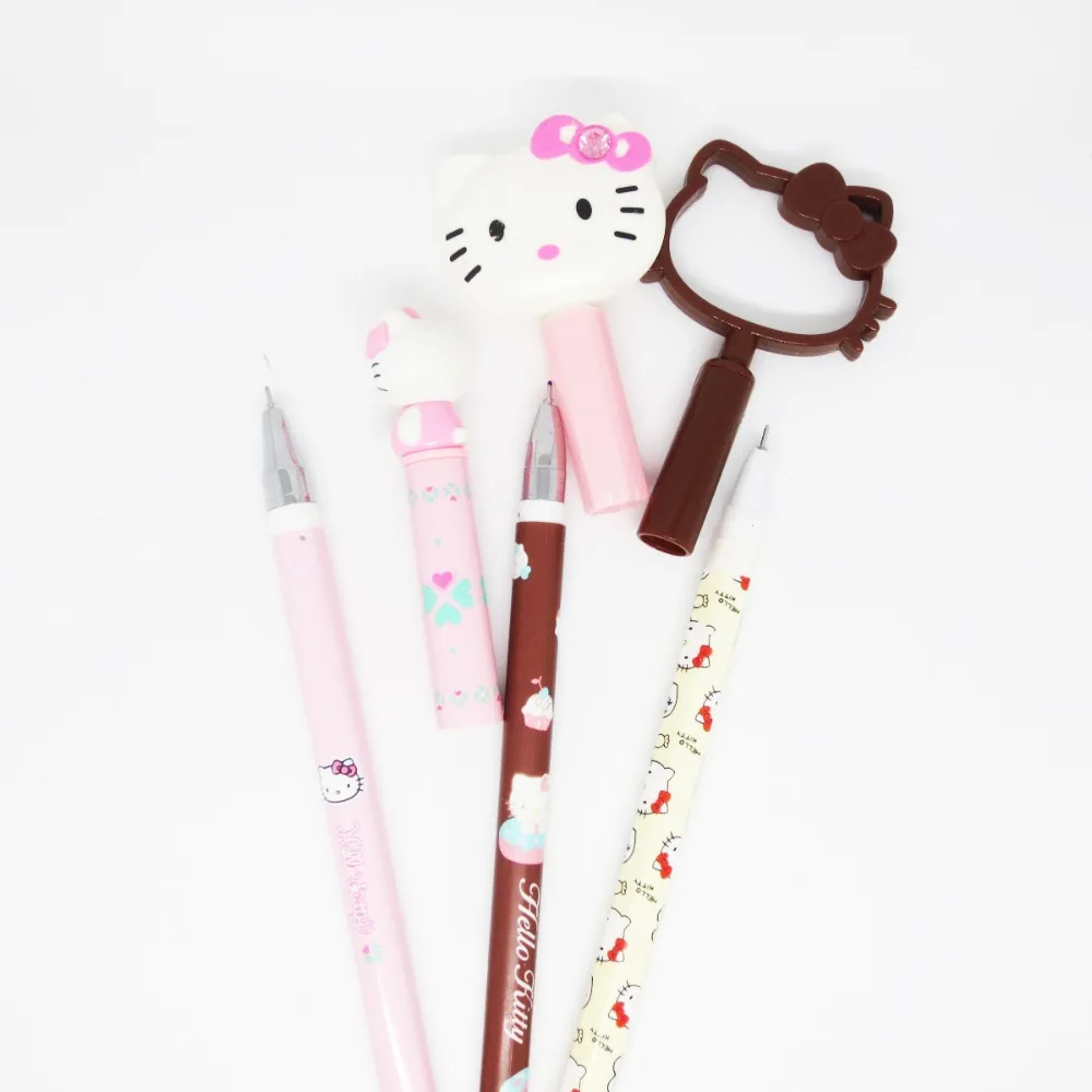 Гелевая ручка Hello Kitty с милым мультяшным рисунком детские домашние канцелярские
