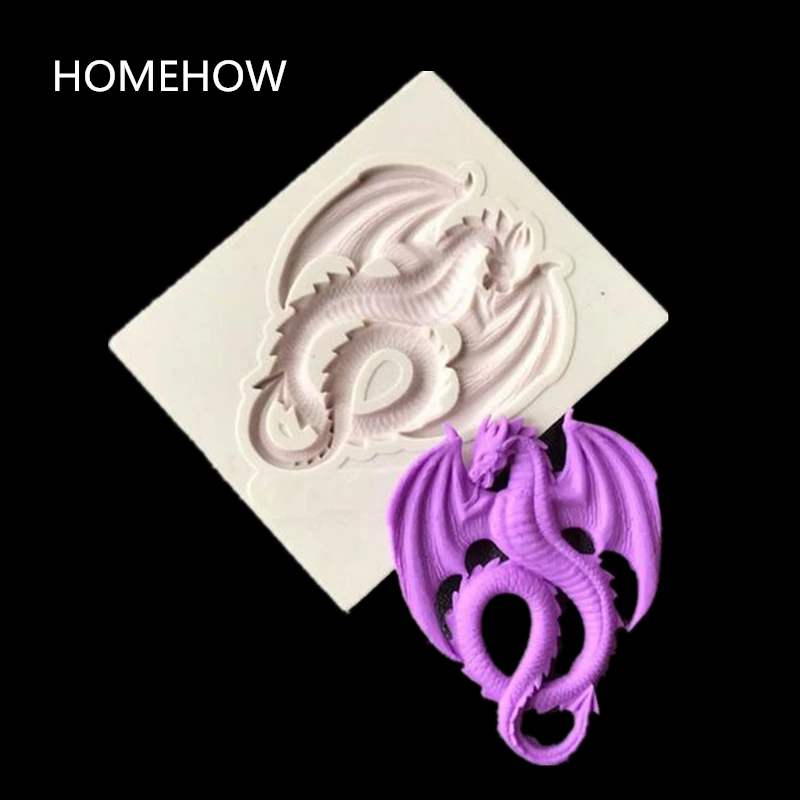 Homehow 1 шт./лот силиконовая форма для торта с изображением динозавра дракона