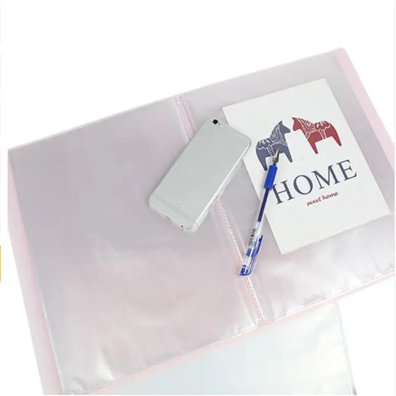 Coloffice Candy Color A4 transparent 30 pages Music folder document insert file data books cover holder clip school Supplies 1PC |