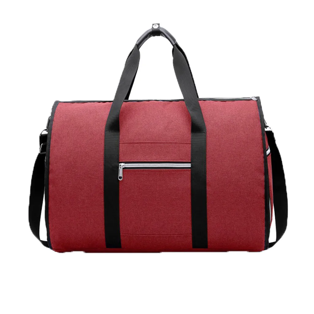 Red Новая дорожная сумка 2 в 1, сумка на плечо для багажа Hangeroo, сумка для одежды два в одном, вакуумные сумки для хранения вещей для одежды, качественная сумка для гаджета - Цвет: Red