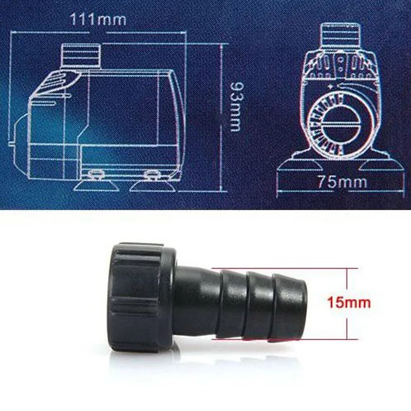 19W 1350L Multifunction Submersible Pump for Aquarium Fish Tank |