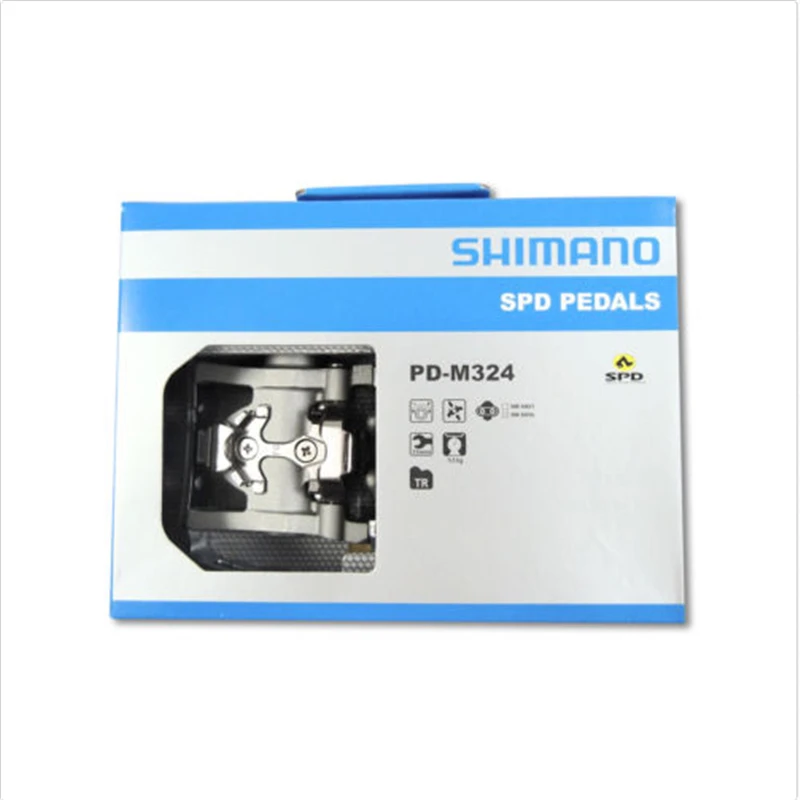 Оригинальный в штучной упаковке Shimano PD-M324 многоцелевой SPD педали MTB клипса Touring