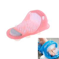 plastic bath shower feet massage brush slippers bath shoes foot scrubber brushes spa shower skin remove dead skin foot care tool