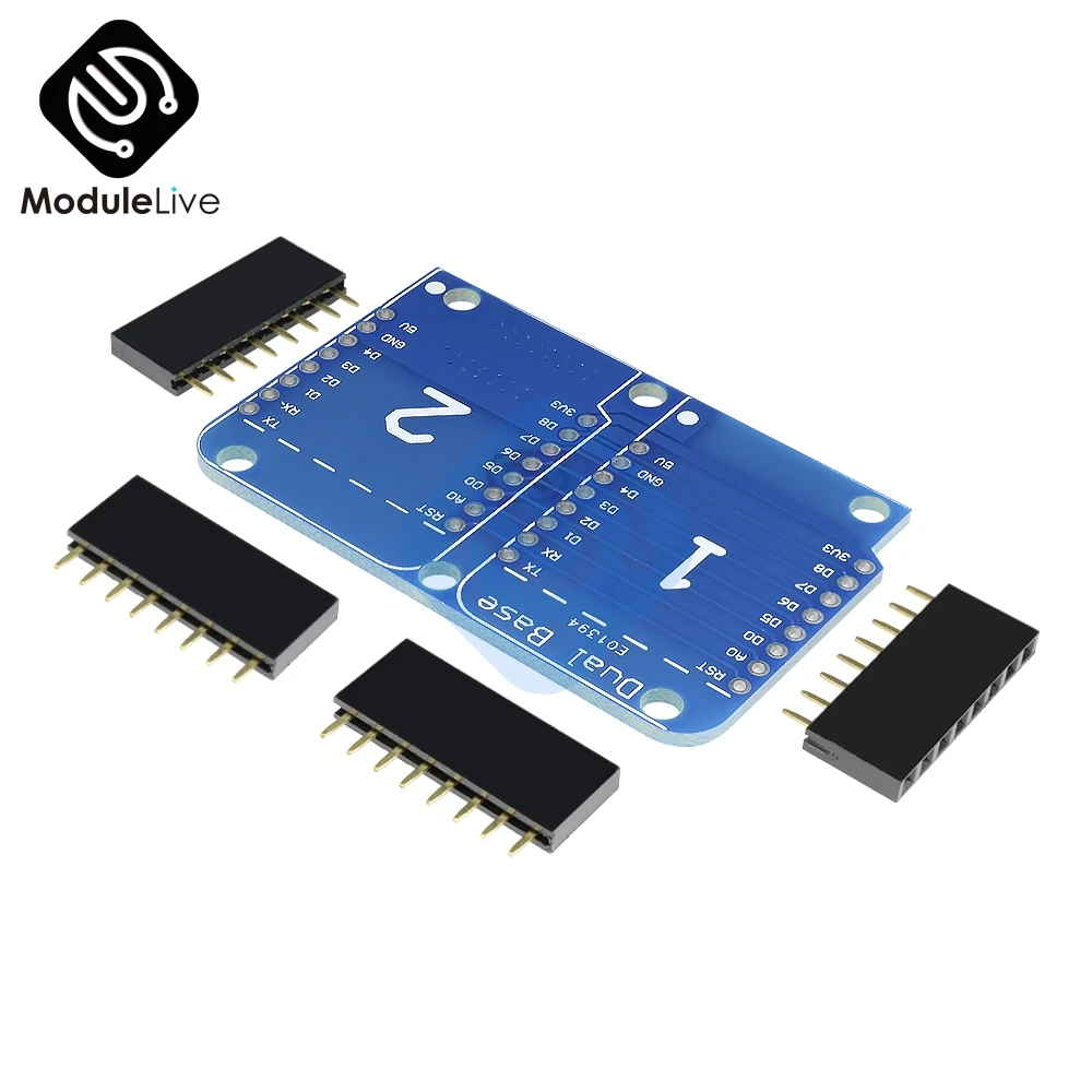 Для Wemos D1 Мини двойная розетка двойной базовый Щит Модуль ESP8266 разработка адаптер