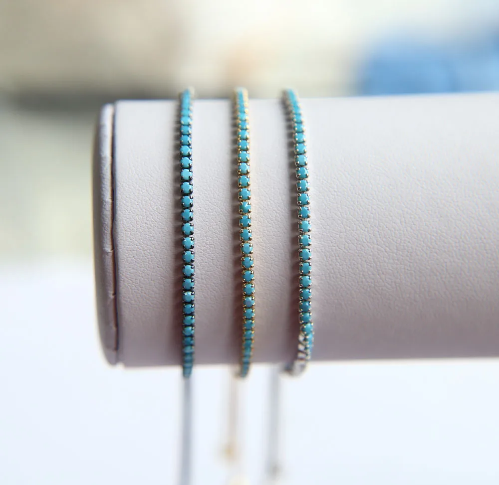 2017 Высокое качество драгоценный камень синий Теннисный зубец Настройка