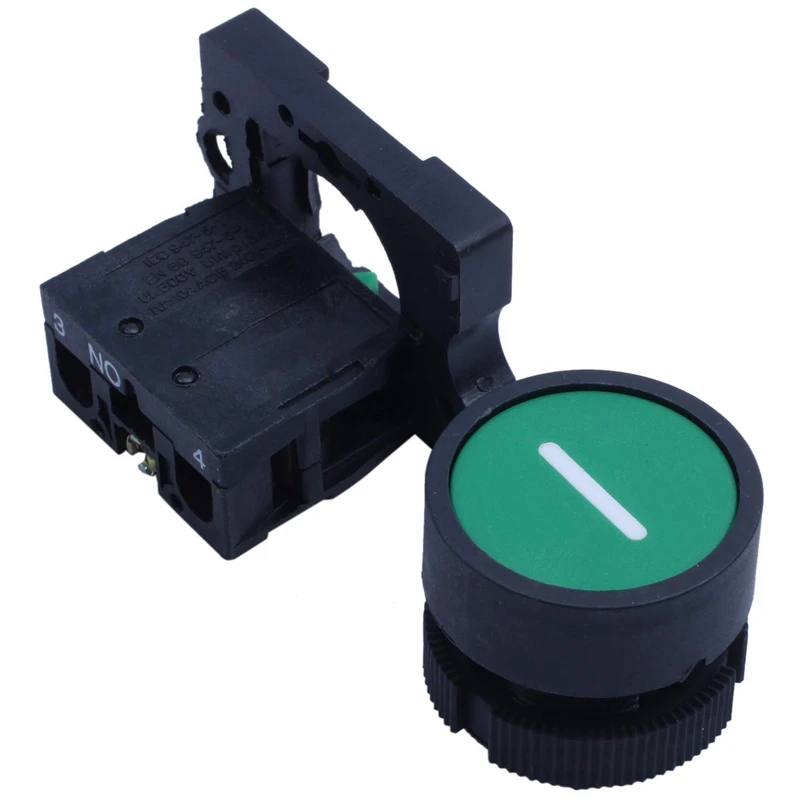 AC 600V 10A Momentary Red Green Sign NO NC Push Button Switch Station | Switches