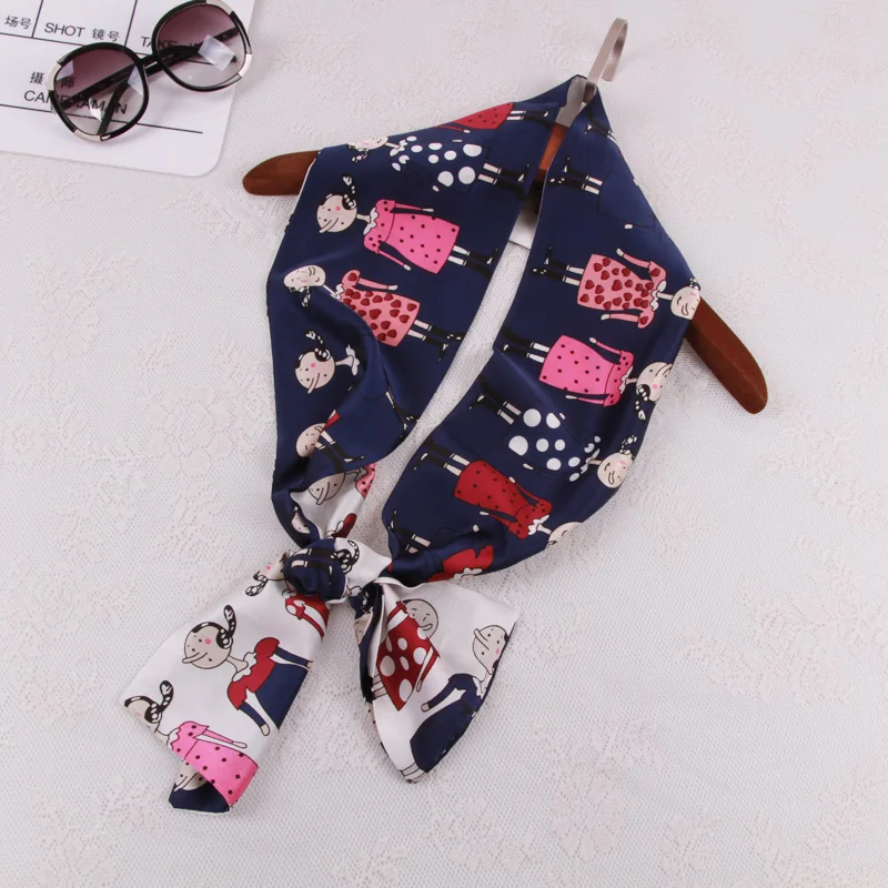 Весенне-летний шелковый шарф с цветами женские модные шарфы шелковые длинная