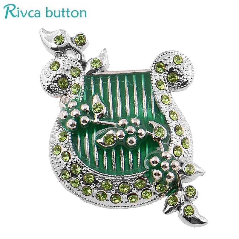 Новинка Rivca Ginger 18 мм кнопки смешанные цвета цветок модные ювелирные кожаные