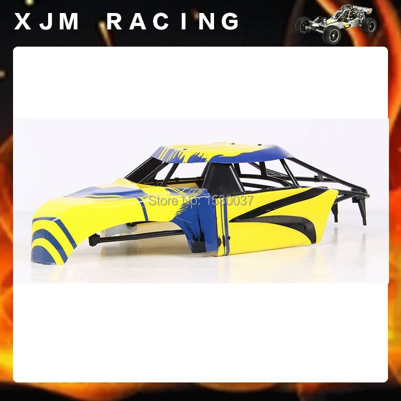 1/5 rc автомобильный раздельный корпус + пластиковая рулонная клетка подходит для