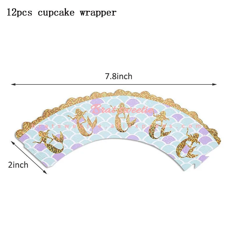 MMD wrapper Искра Русалка в виде ракушки бумажные тарелки и стаканы посуда Русалка тема, детский душ одежда для свадьбы, дня рождения украшения свадебные принадлежности - Цвет: MMD wrapper