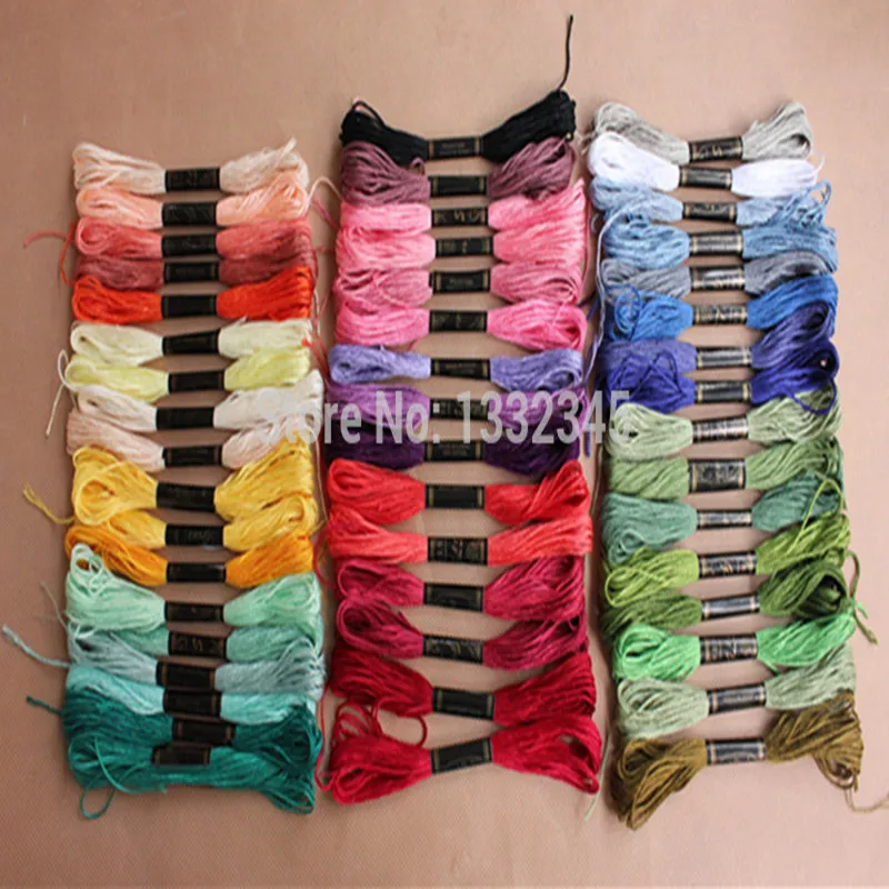 100 скрещенных нитей для вышивки крестиком хлопковое шитье нитью моток пряжи