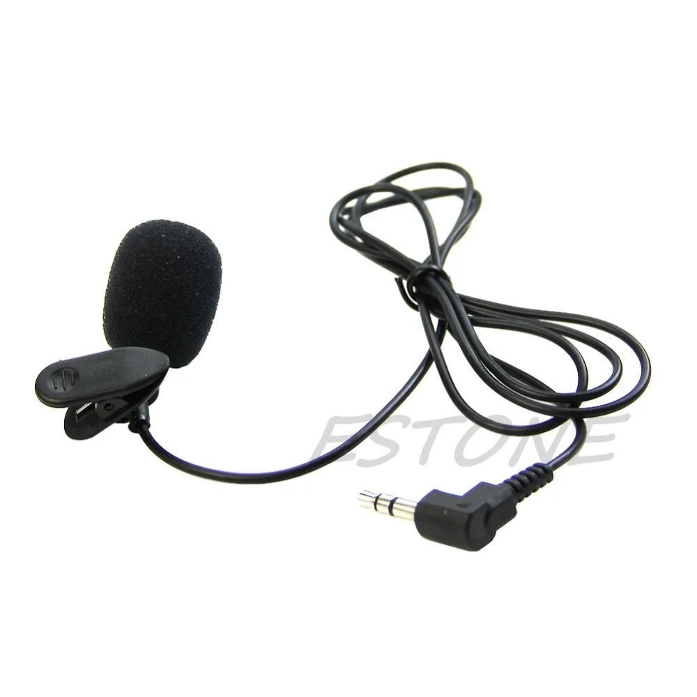 1 шт. мини Hands Free клип на лацкане микрофон для ПК ноутбук Skype 3,5 мм