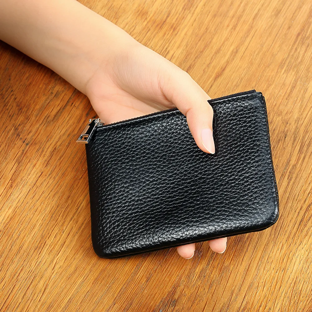 Женский и мужской кошелек из натуральной воловьей кожи/кошелек для ключей 2019