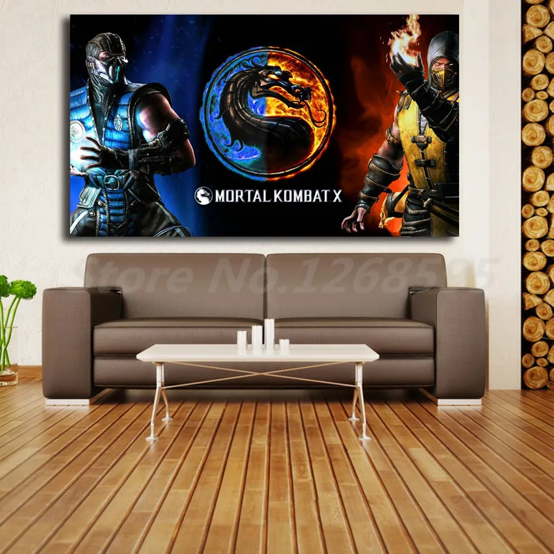 Обои Mortal Kombat Vs Scorpion HD настенные художественные плакаты на холсте принты картины