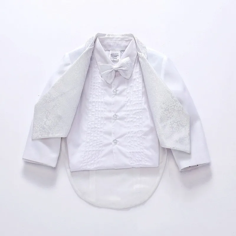 Новинка 2017 года белый костюм для маленьких мальчиков детские блейзеры на свадьбу