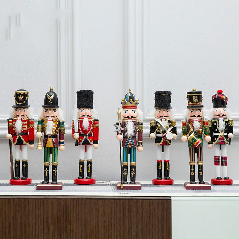 

Nutcracker Music Box Puppet Soldier King's Room Creative Living Room Wine Cabinet Vintage Home Decor