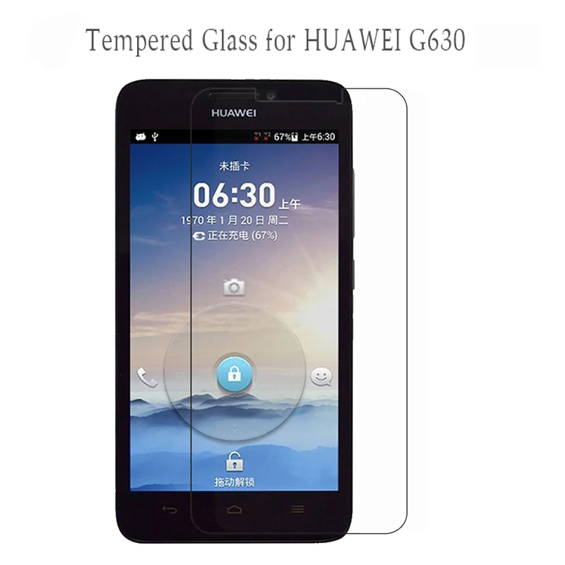 2.5D закаленное Стекло для huawei Ascend G630 Экран Защитная пленка с уровнем твердости 9 H