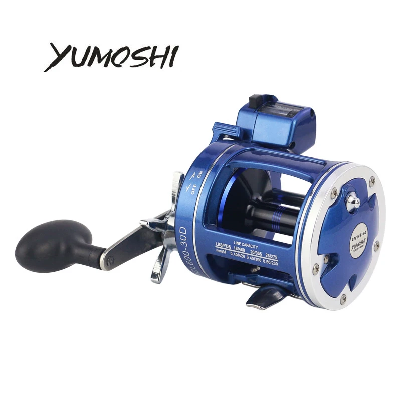 

Рыболовная катушка YUMOSHI ACL600-30D/AC60-30D/ACL600-50D барабан с голубой мембраной 5,2: 1 снаряжение Rtio12 BB счетчик удочки рыболовные принадлежности Pesca