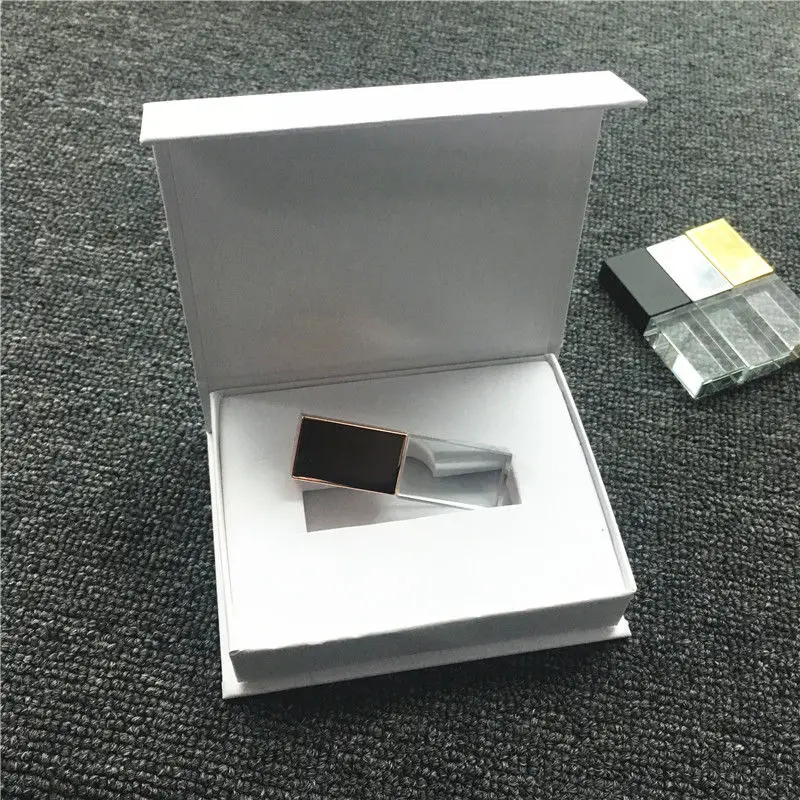 Новый Пользовательский логотип Кристалл Usb 2 0 флэш-накопитель с подарочной