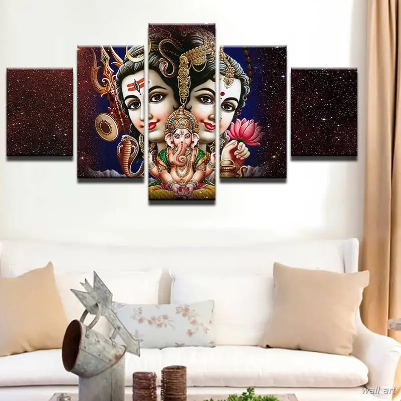 Модульные картины для домашнего декора 5 шт. холщовая настенная художественная