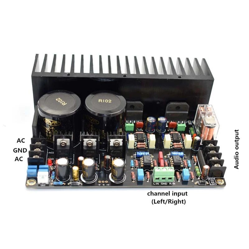Качество LM3886 JRC5534DD OP07 Максимальная выходная мощность 2x68 Вт HIFI Музыка Аудио diy