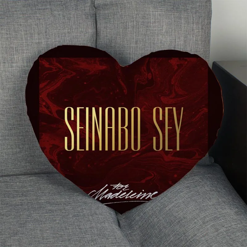 

Custom Seinabo Sey Heart Shape Pillow Cover Custom Zipper Pillowcase Cover Wedding Home Office Decorative 1pcs custom