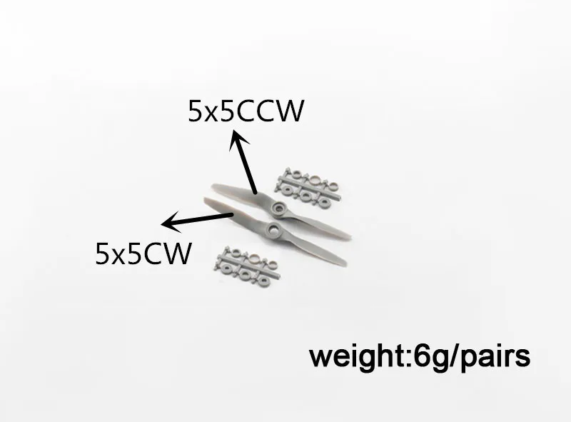 

20pcs/Lot Nylon APC Propeller 5x5 CW / 5x5 CCW Propeller For RC Airplane