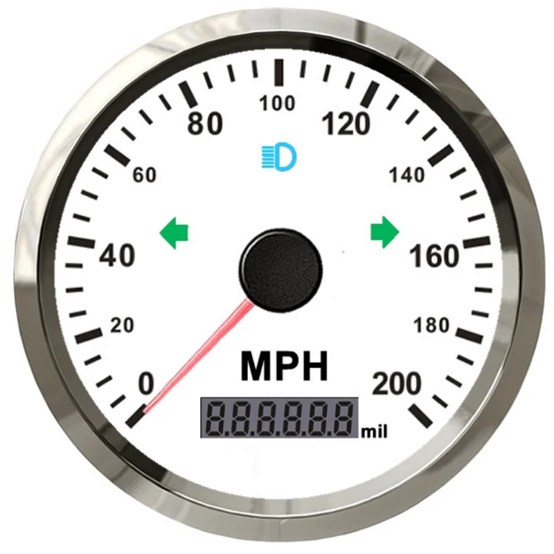 85 мм Универсальный GPS Спидометр Одометр 200MPH для лодки автомобиля грузовика