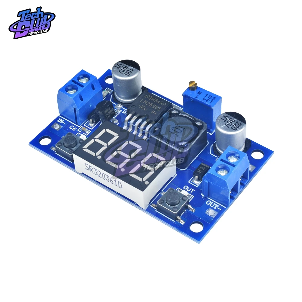 DC понижающий модуль LM2596 DC/DC 4 0 ~ 40V до 1 25 37V Регулируемый регулятор напряжения с