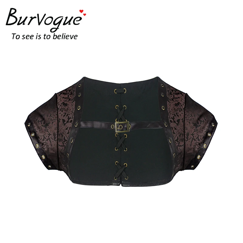 Женский корсет Burvogue в стиле стимпанк летний Готический с коротким рукавом верх