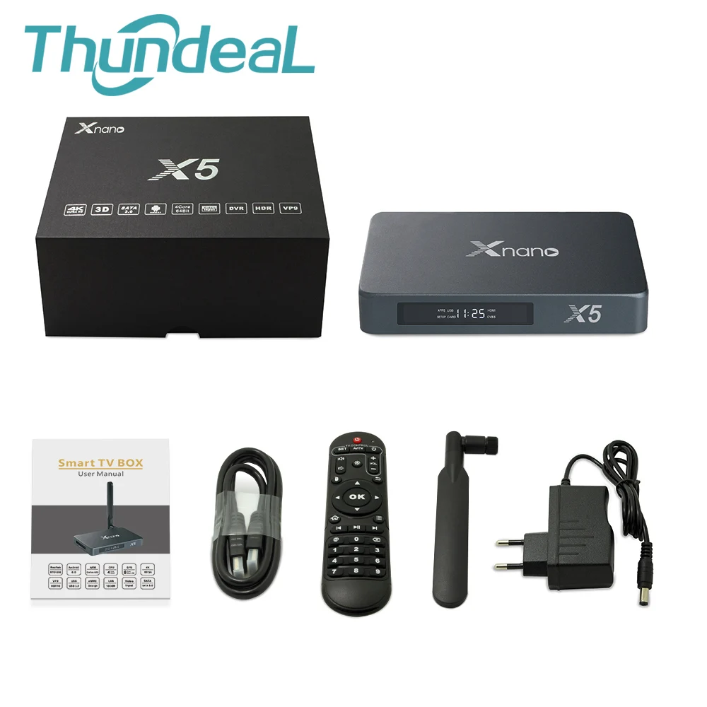 Xnano X5 Android Smart ТВ коробка 8 г 16 Media Player 6 0 WI-FI 4 К Декодер каналов кабельного