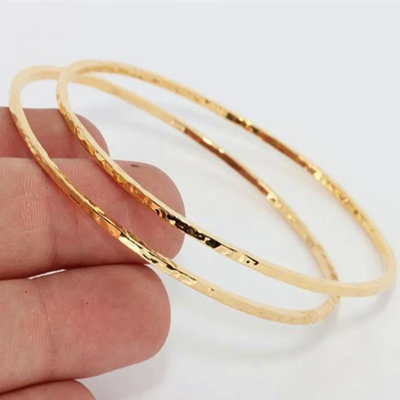 1p 1p сырая латунь 24k блестящая позолоченная проволока браслет(без никеля и свинца).-CHK330-1 - Цвет: 1p