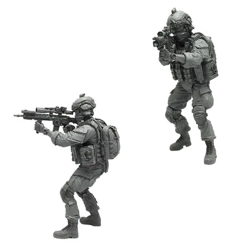 Dongzhur 1/35 спецназ Снайпер полимерный Солдат модель изящная миниатюрная сборная игрушка ручной работы подарок полимерные фигурки Tlp-04