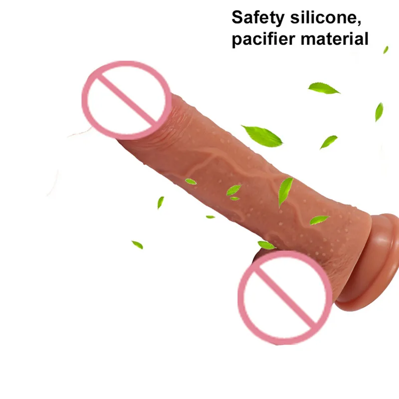 Силиконовый фаллоимитатор на присоске для женской мастурбации массажная пробка