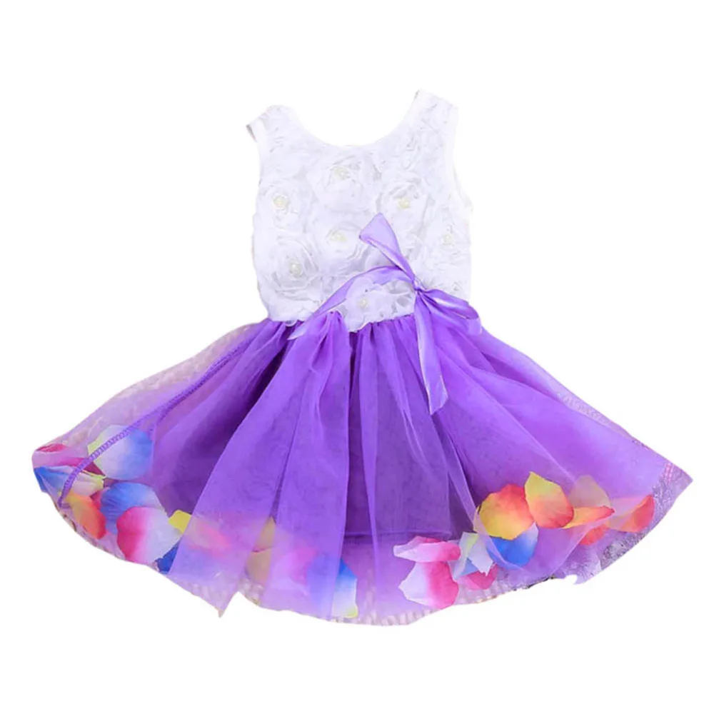 Toddler Baby Kid Girls Princess Party Lace Bow Flower Cute Dresses Child Vestidos Dance Clothes | Детская одежда и обувь